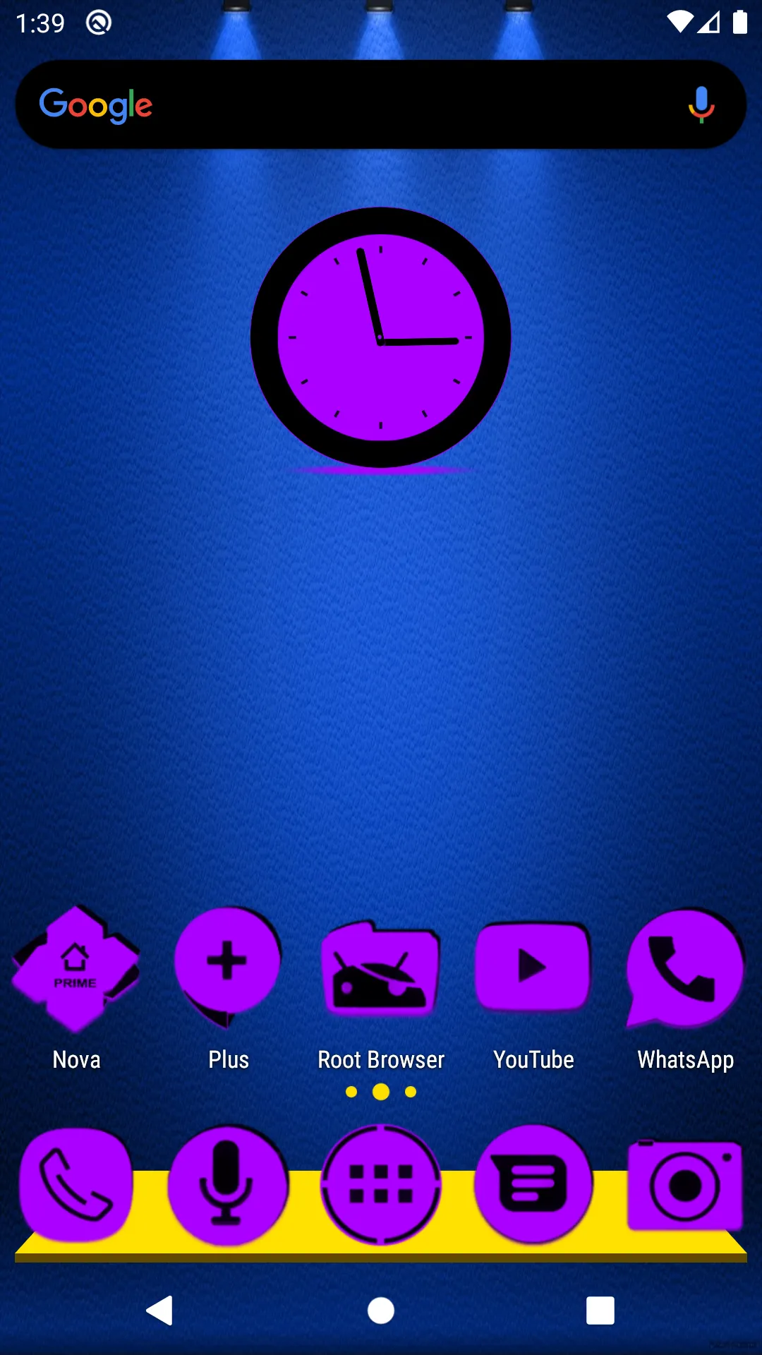 Purple and Black Icon Pack | Indus Appstore | Screenshot