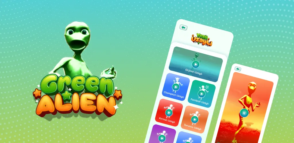 The green alien dance | Indus Appstore | Screenshot