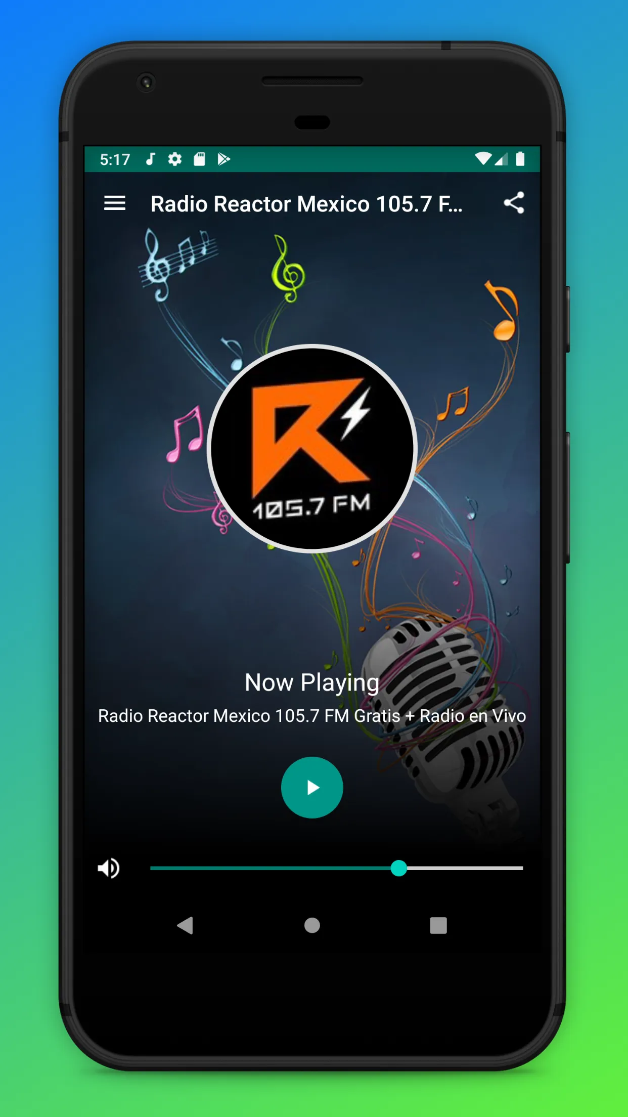 Radio Reactor 105.7 FM Mexico | Indus Appstore | Screenshot