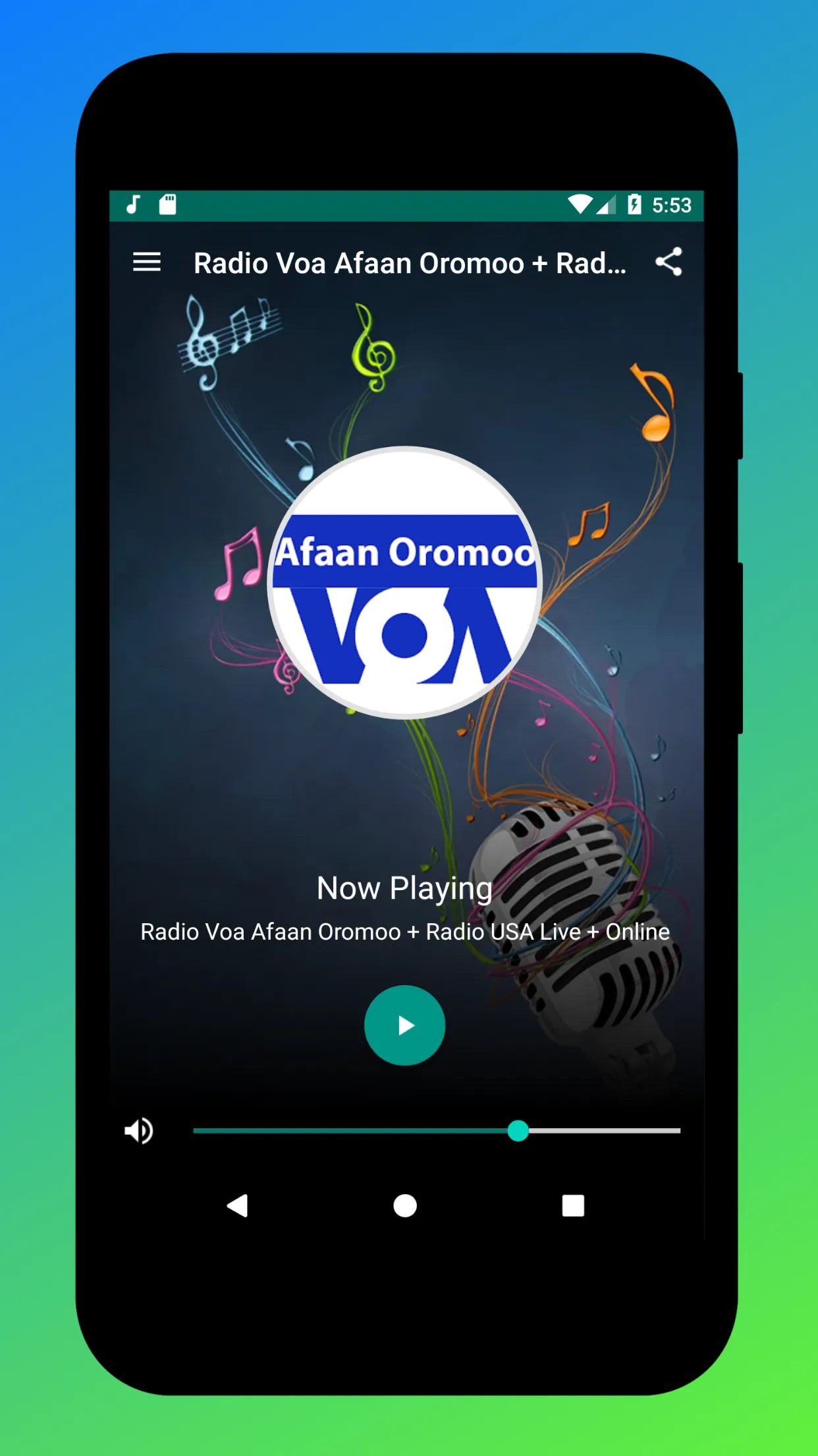 Radio Voa Afaan Oromoo FM USA | Indus Appstore | Screenshot