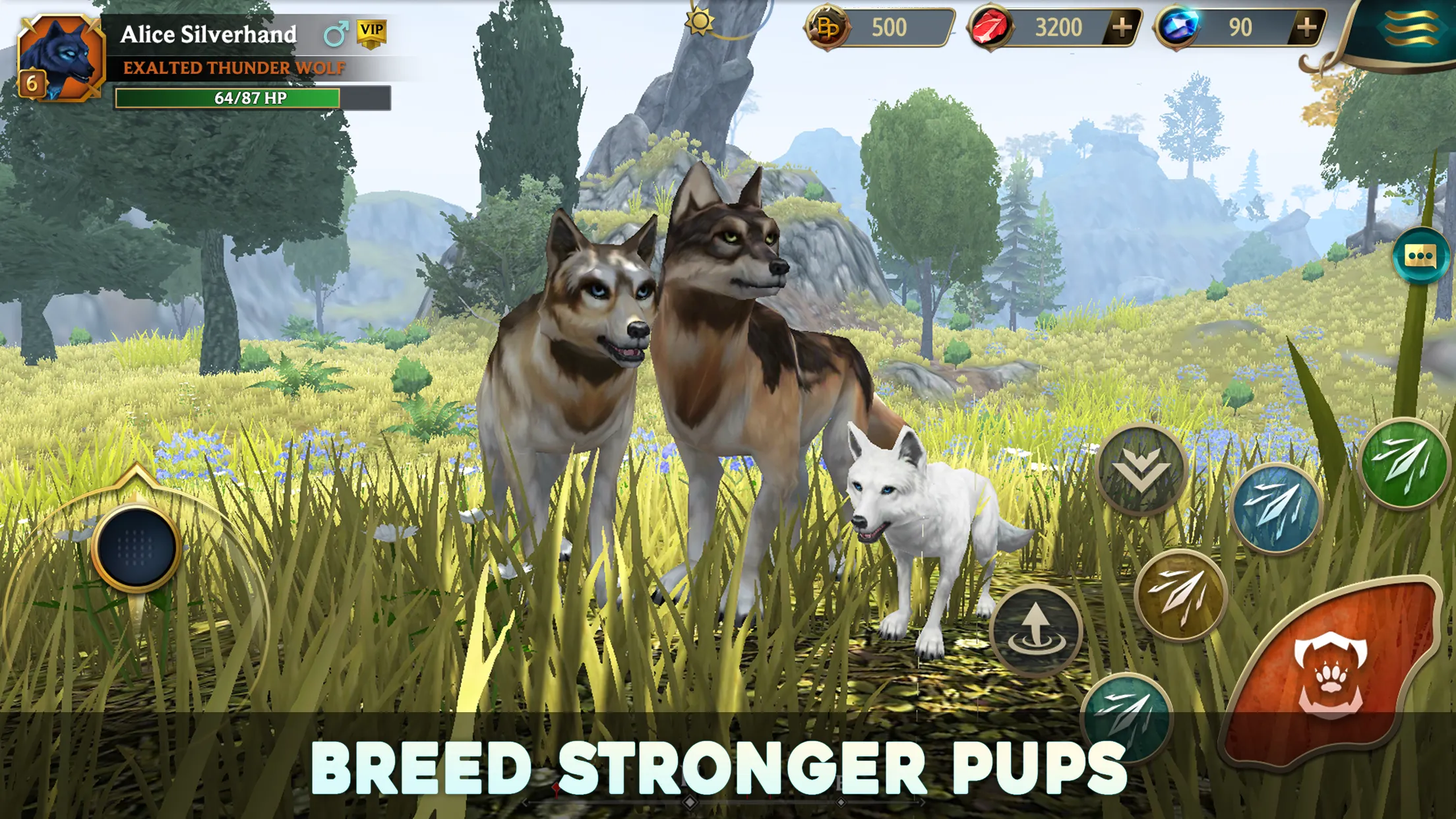 Wolf Tales - Wild Animal Sim | Indus Appstore | Screenshot