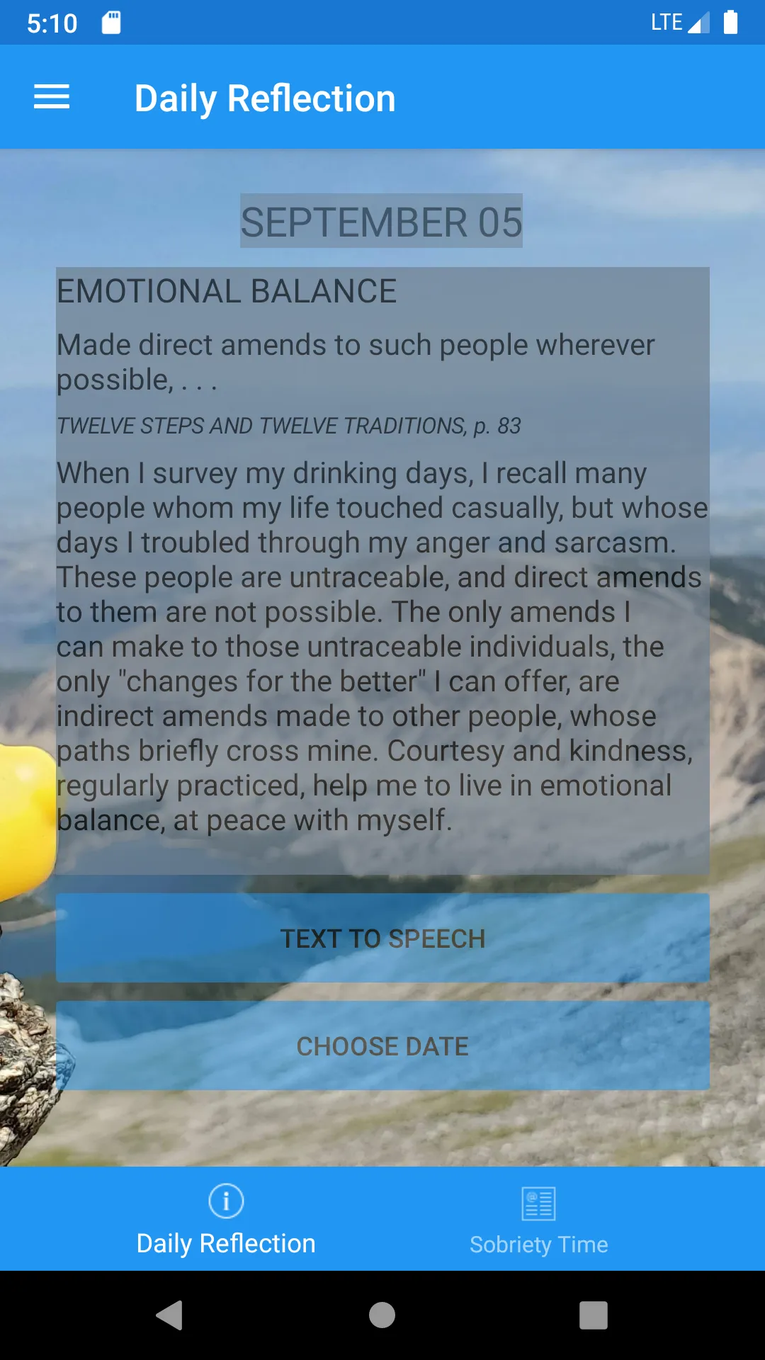 AA Daily Reflections | Indus Appstore | Screenshot