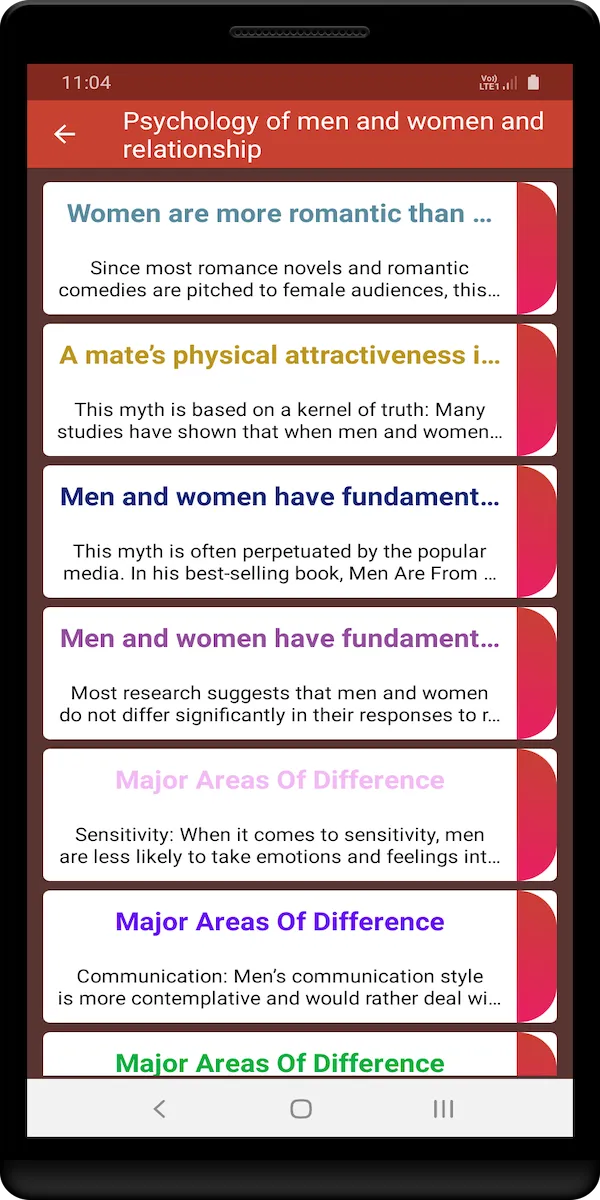 Psychology of men and women in | Indus Appstore | Screenshot