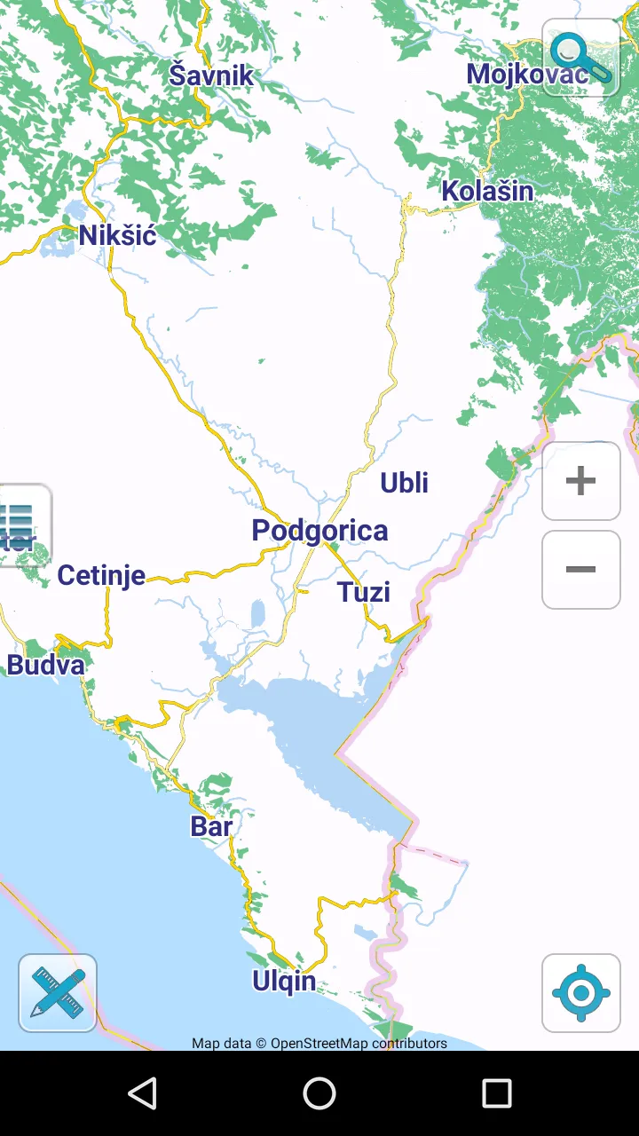 Map of Montenegro offline | Indus Appstore | Screenshot