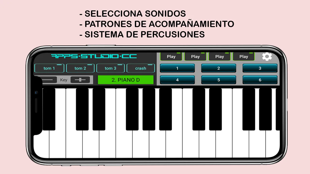 Sintetizador Piano y Percusión | Indus Appstore | Screenshot