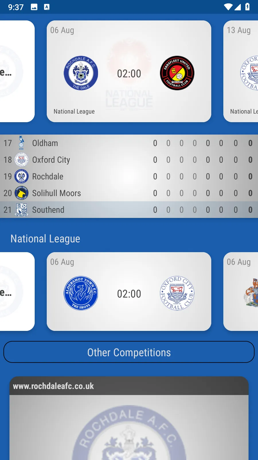 Rochdale FC Fan App | Indus Appstore | Screenshot