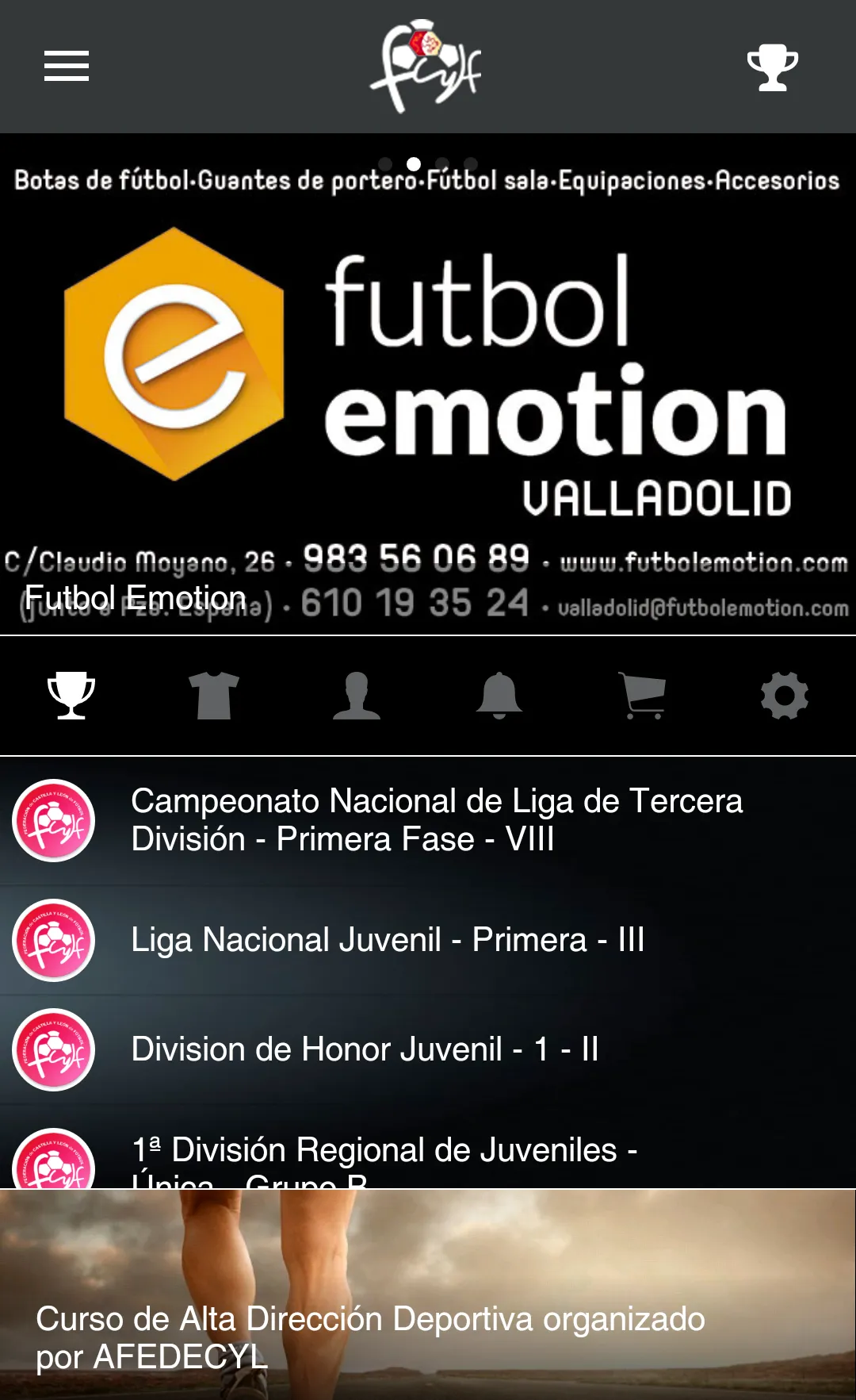 FCYLF Fútbol | Indus Appstore | Screenshot