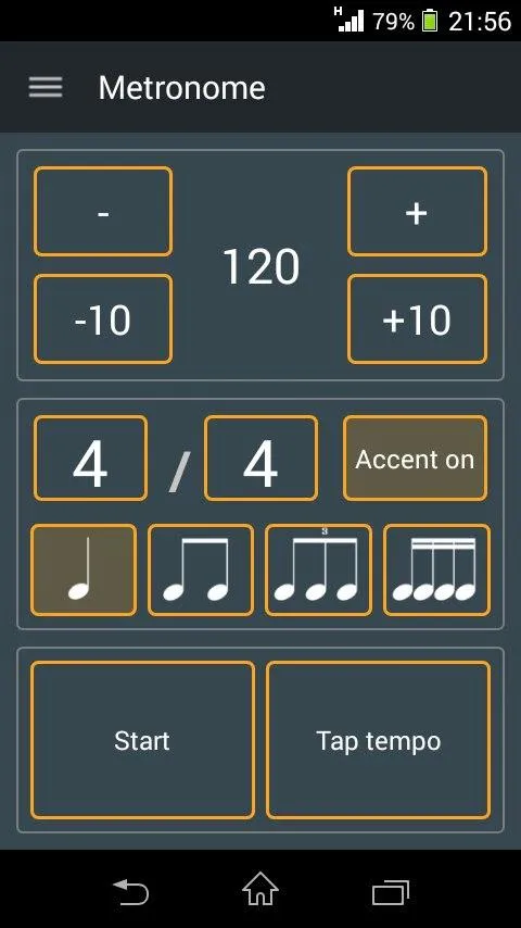 Loud Metronome | Indus Appstore | Screenshot