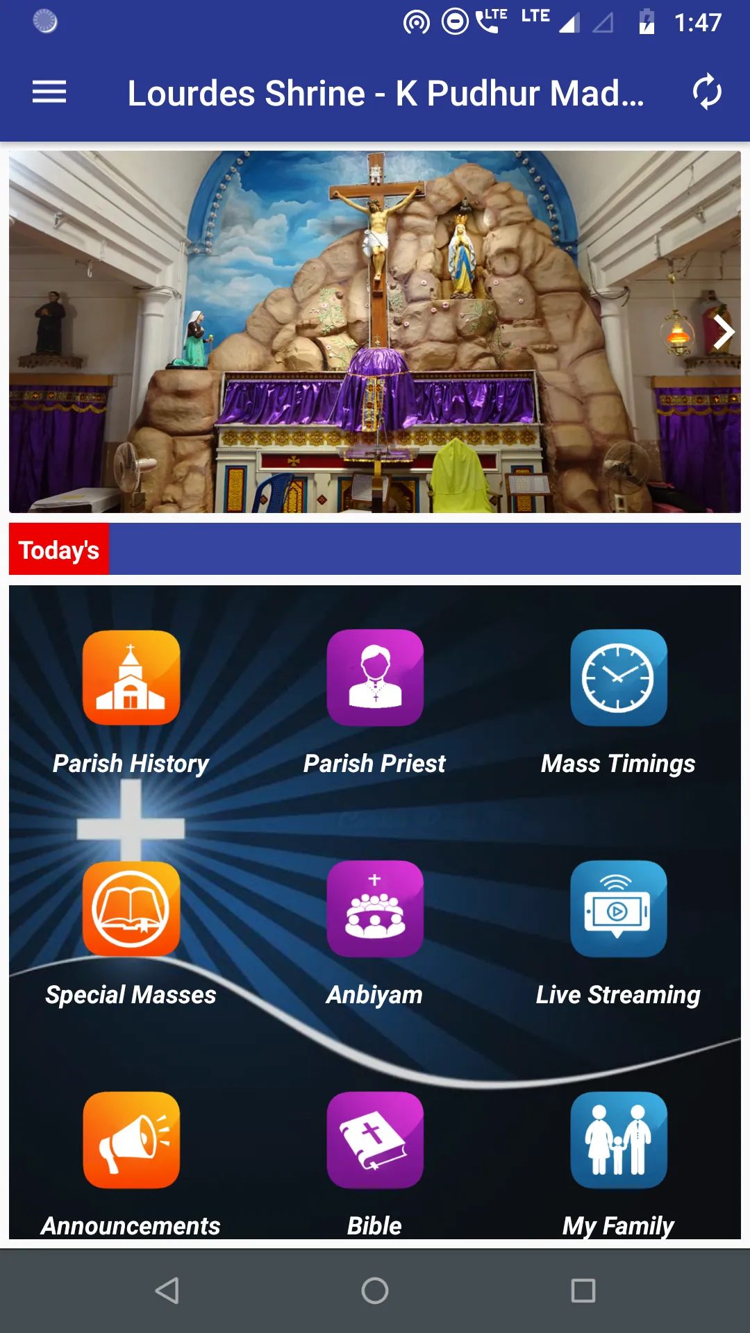 Lourdes Shrine  - Madurai | Indus Appstore | Screenshot