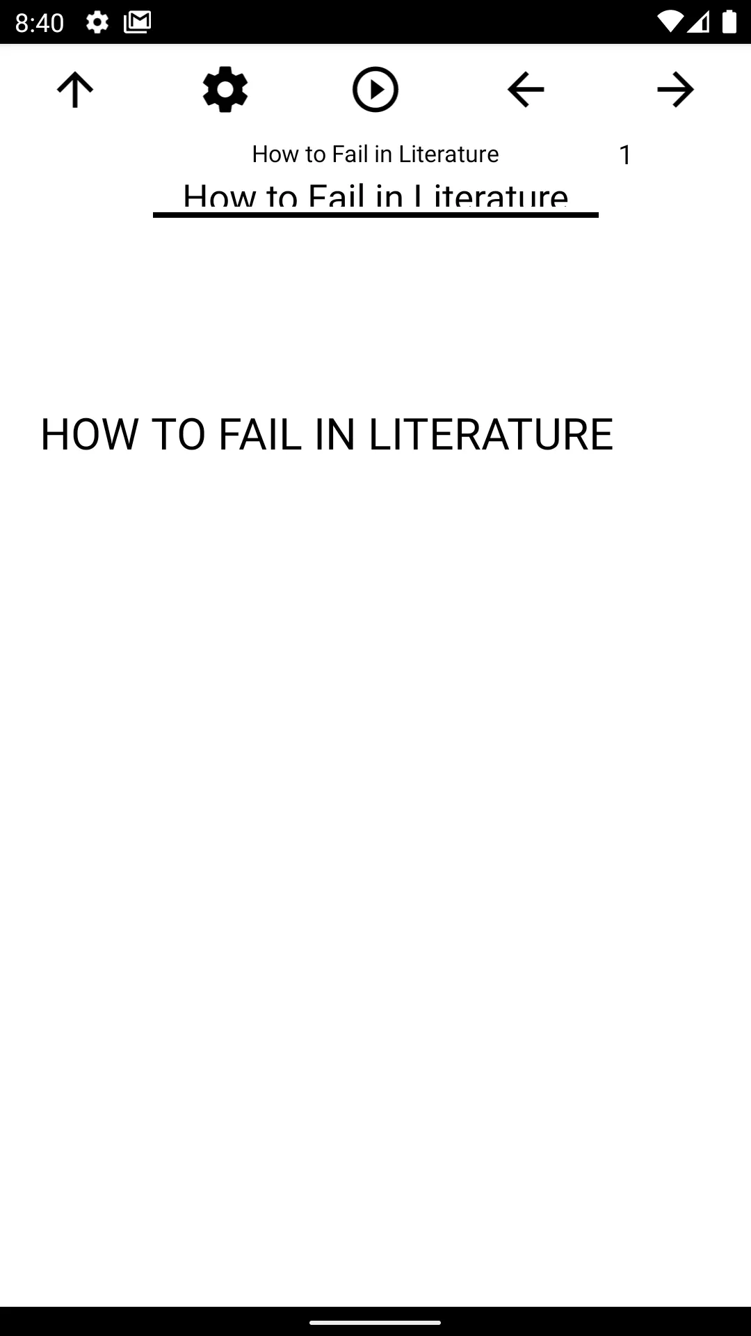 Book, How to Fail in Literatur | Indus Appstore | Screenshot