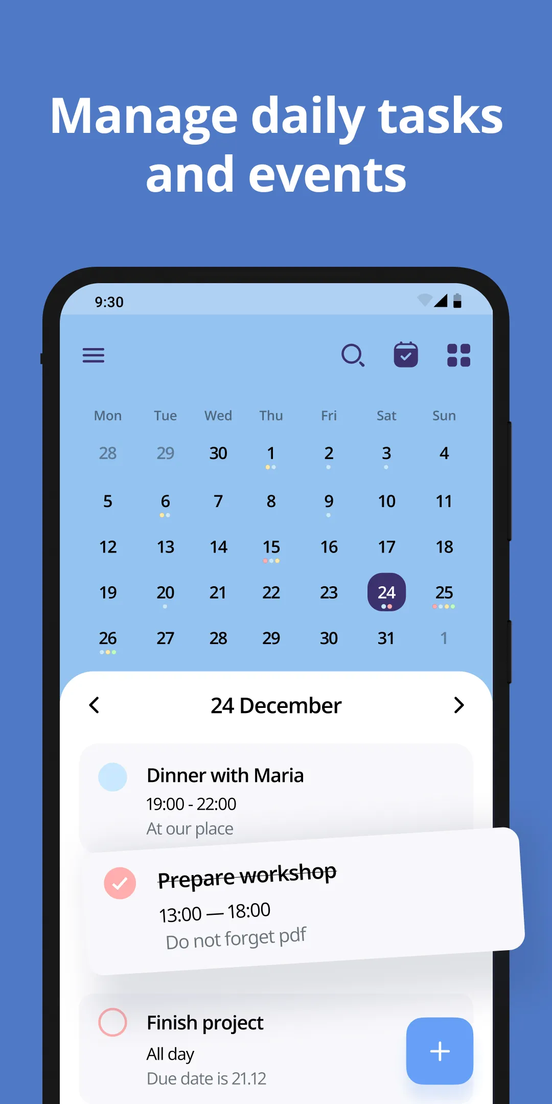 Calendar: Daily Agenda Planner | Indus Appstore | Screenshot