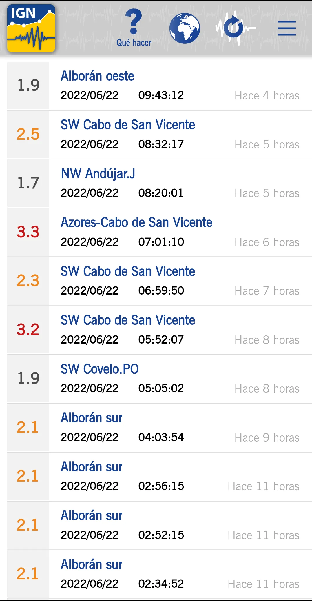 IGN Terremotos | Indus Appstore | Screenshot