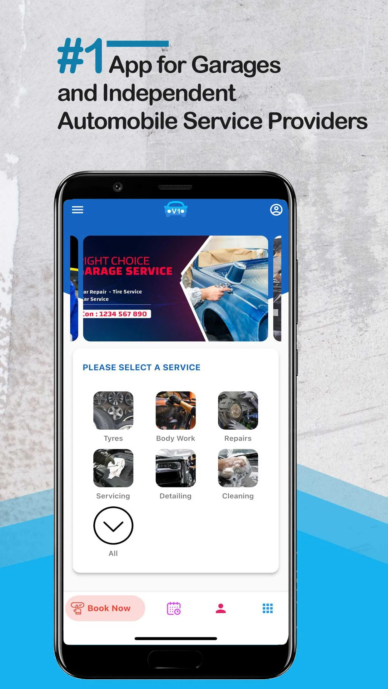 V1 Garage Service Repair Clean | Indus Appstore | Screenshot