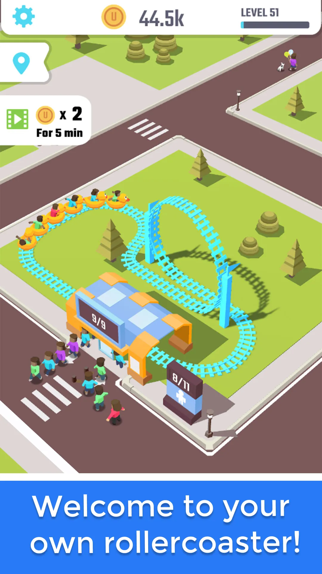 Idle Roller Coaster | Indus Appstore | Screenshot