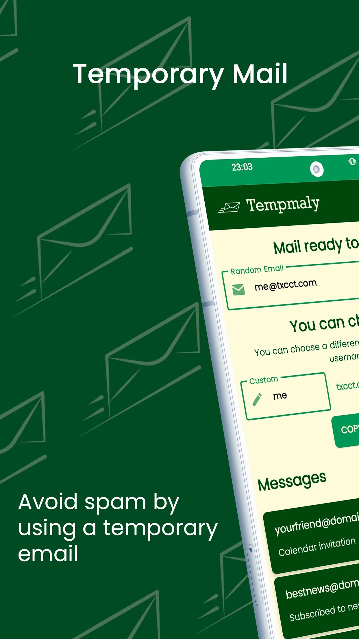 Temporary Email - Tempmaly | Indus Appstore | Screenshot