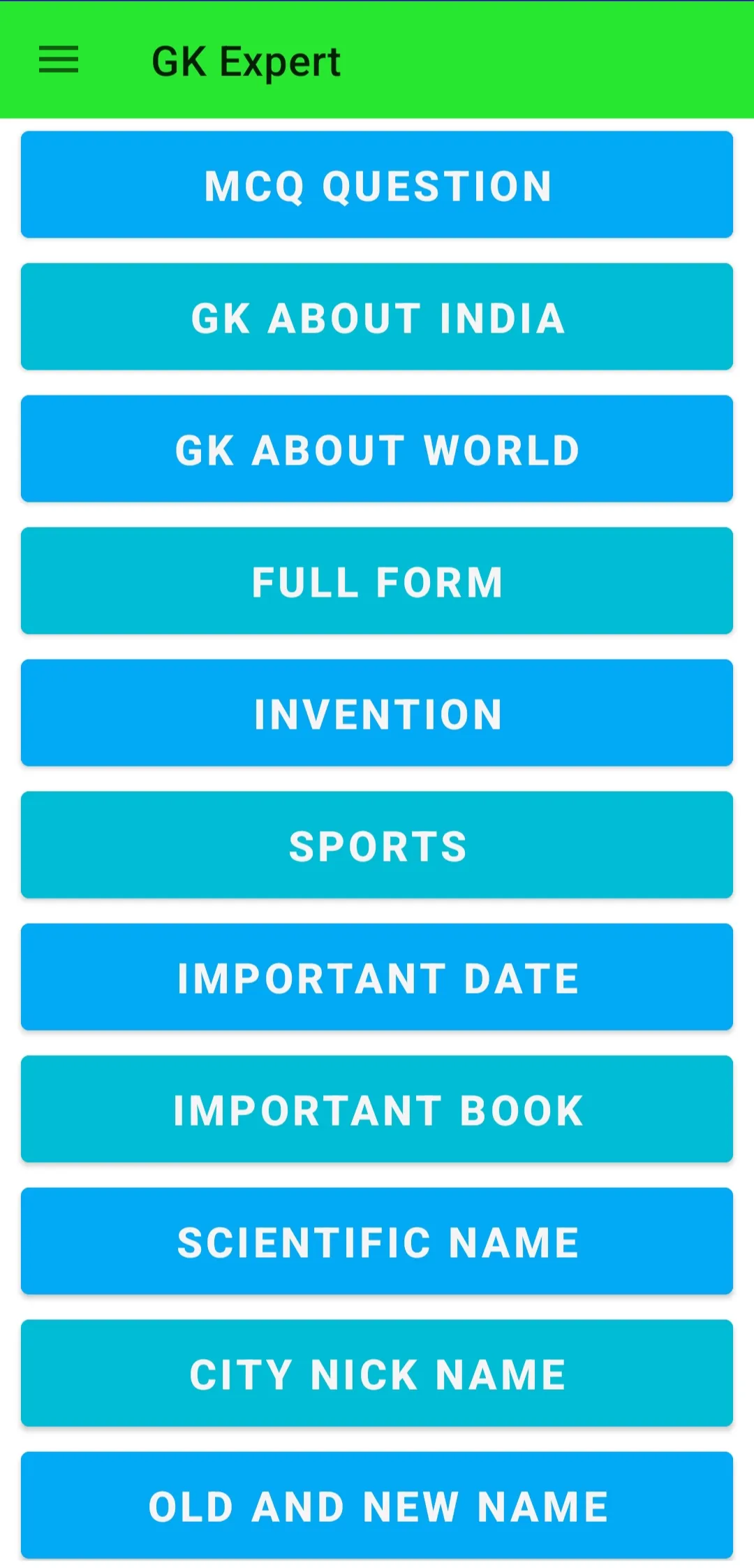 GK EXPERT: General Knowledge | Indus Appstore | Screenshot