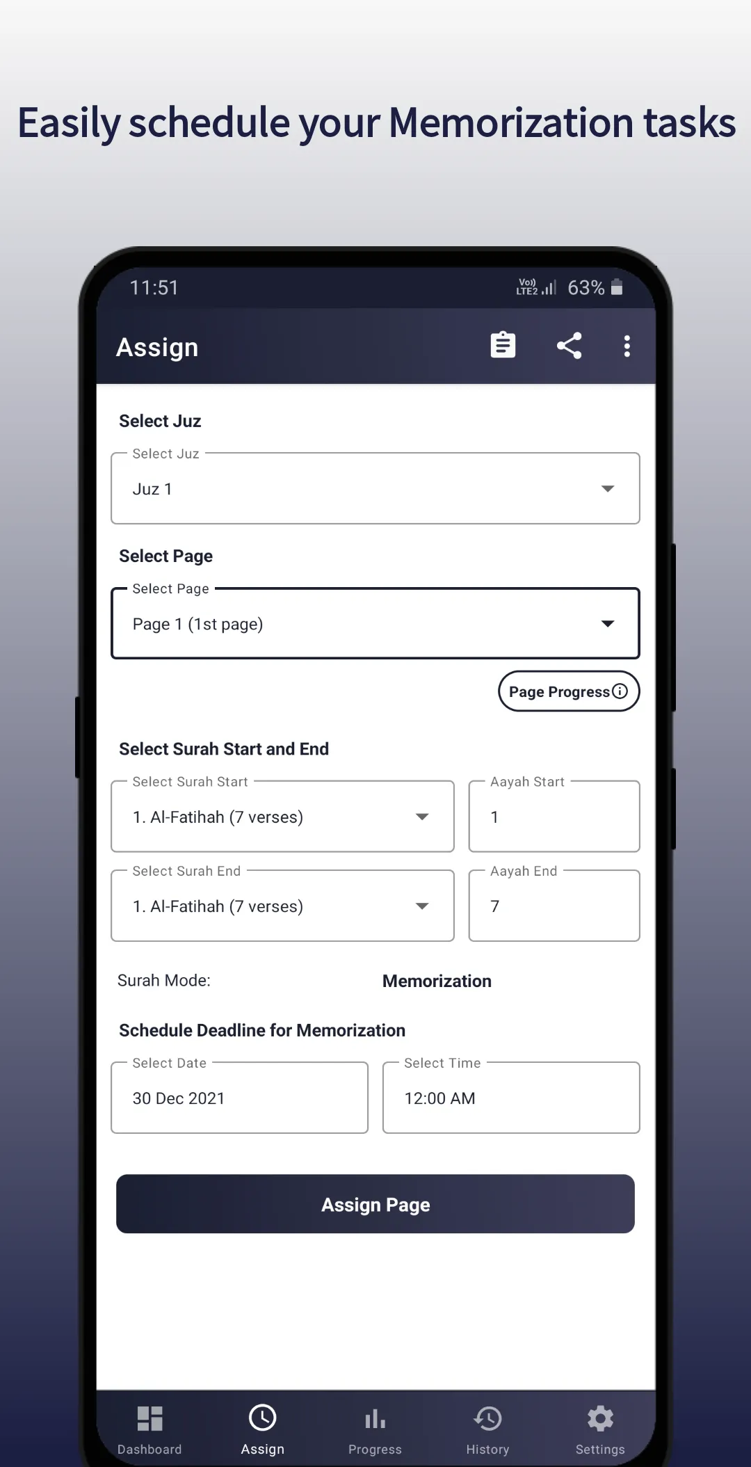 Quran Memorization Scheduler | Indus Appstore | Screenshot