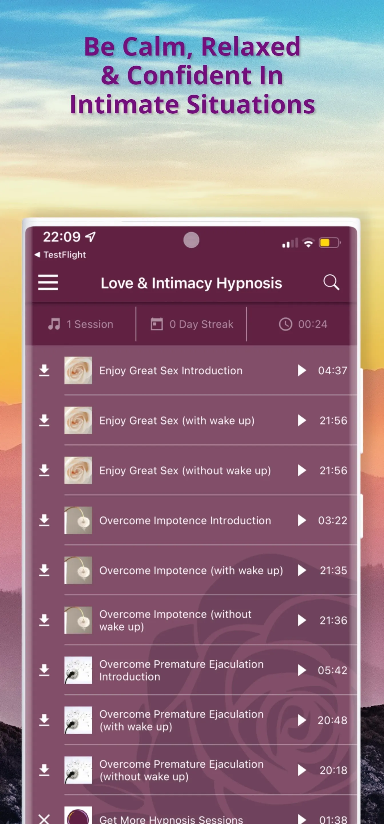 Sexual Intimacy Hypnosis | Indus Appstore | Screenshot