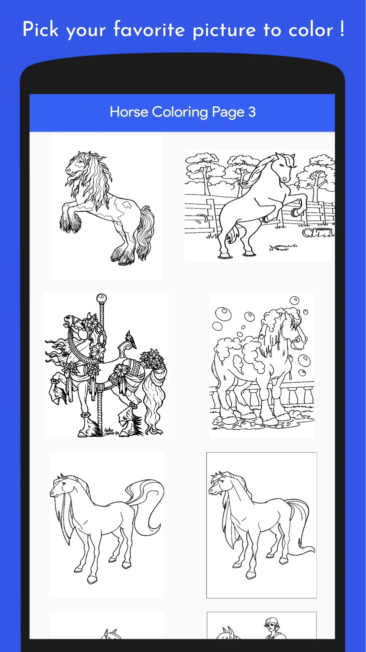 ColorFun: Horses Coloring Book | Indus Appstore | Screenshot