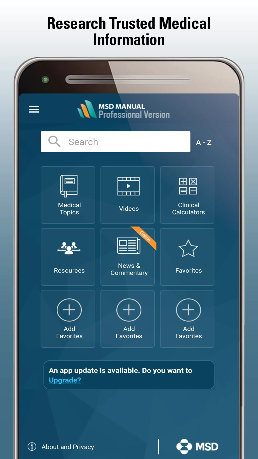 MSD Manual Professional | Indus Appstore | Screenshot