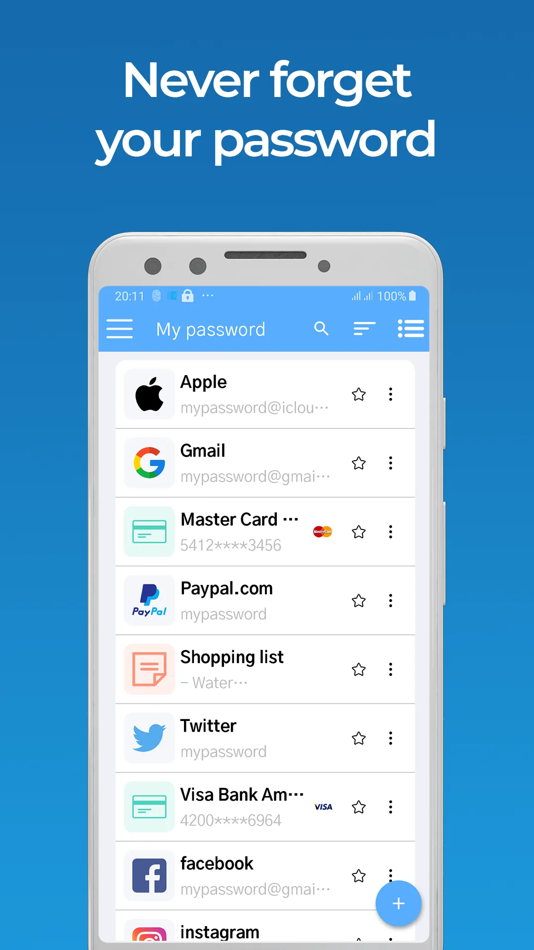 My Password Manager | Indus Appstore | Screenshot