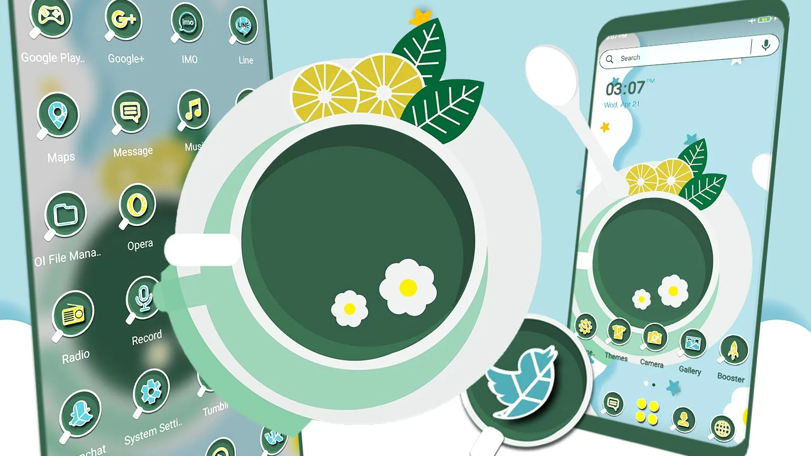 Green Lemon Tea Theme | Indus Appstore | Screenshot