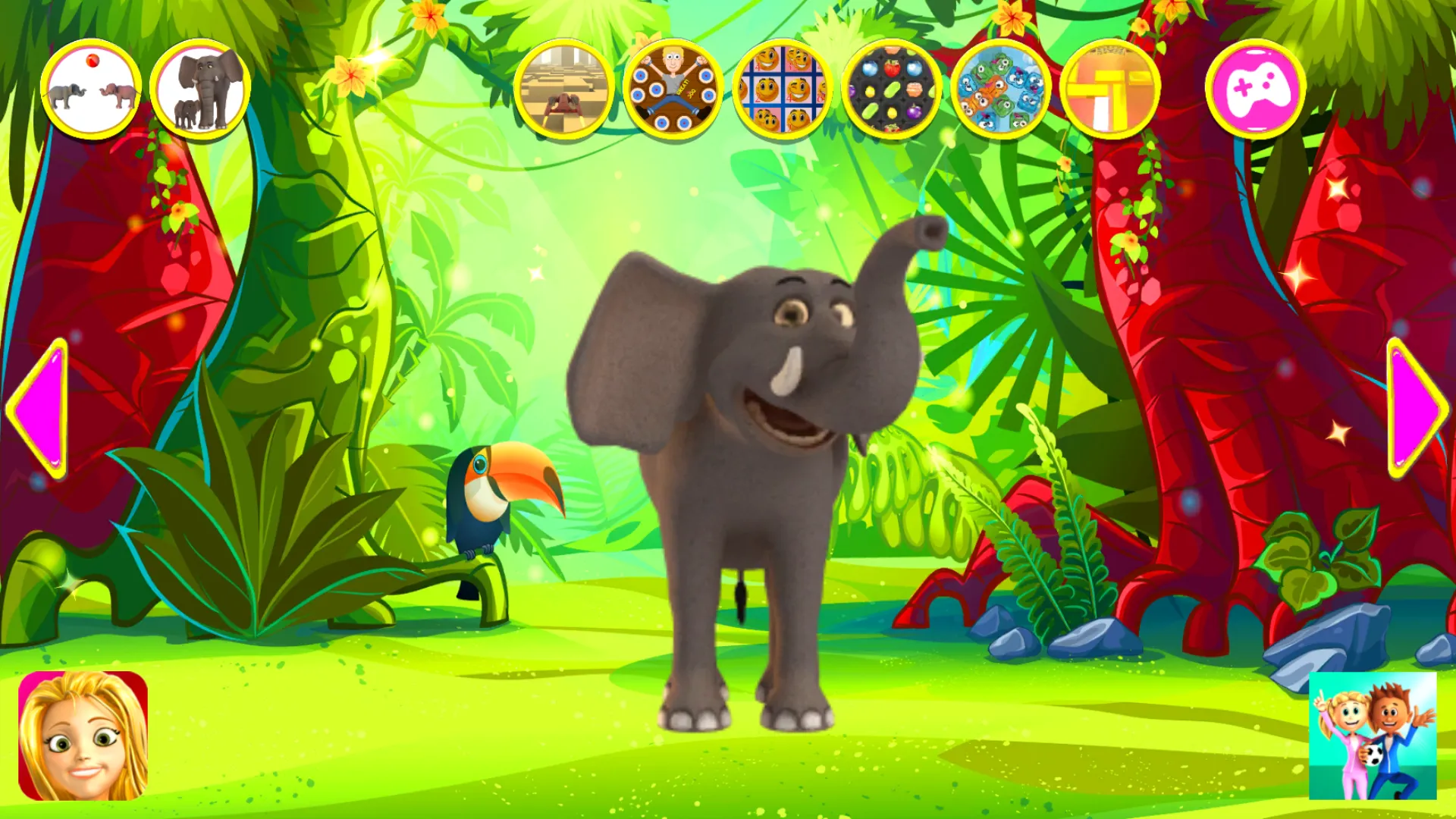 Talking Elephant King Red | Indus Appstore | Screenshot