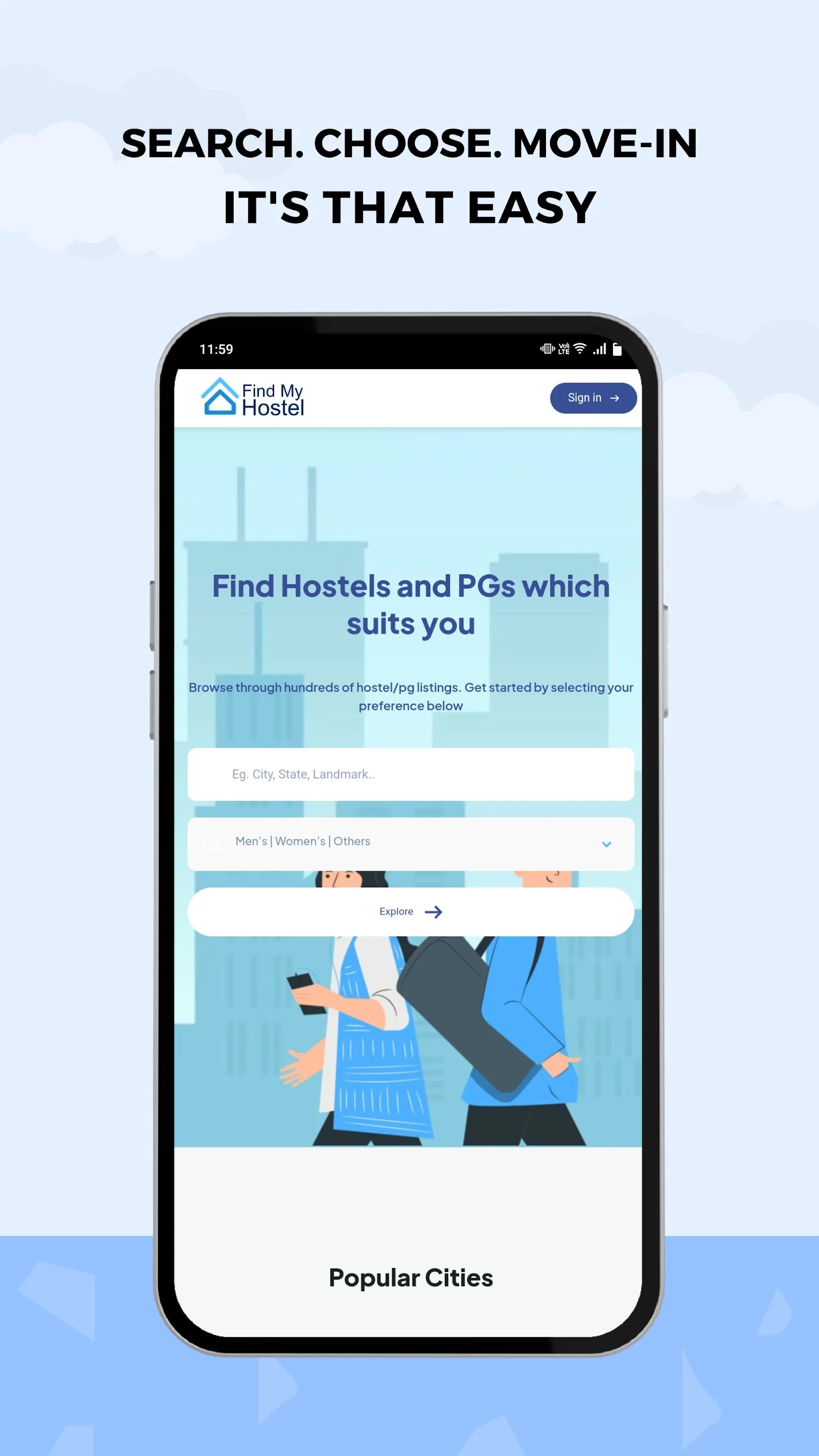 FindMyHostel - PGs & Hostels | Indus Appstore | Screenshot