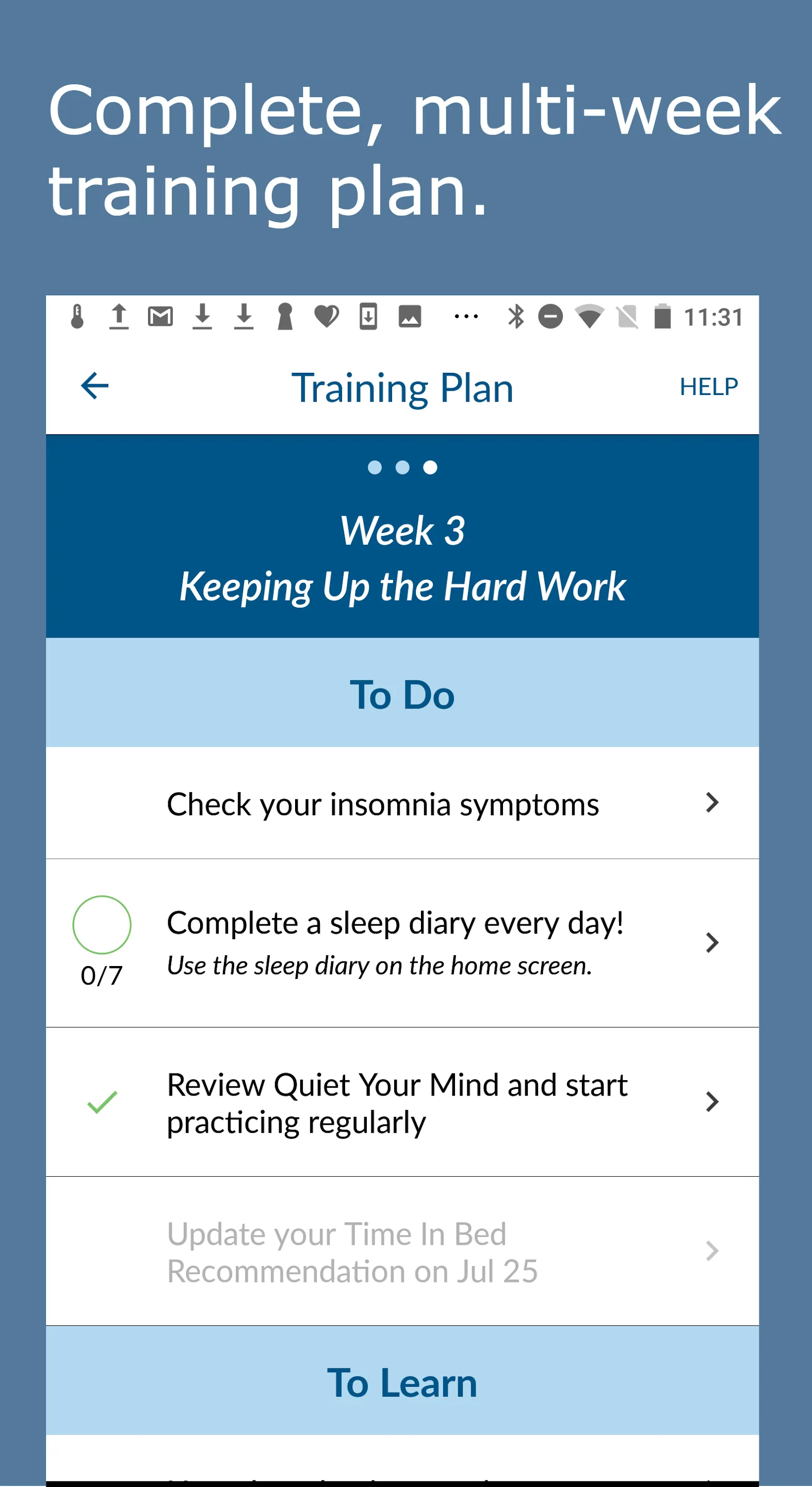 Insomnia Coach | Indus Appstore | Screenshot