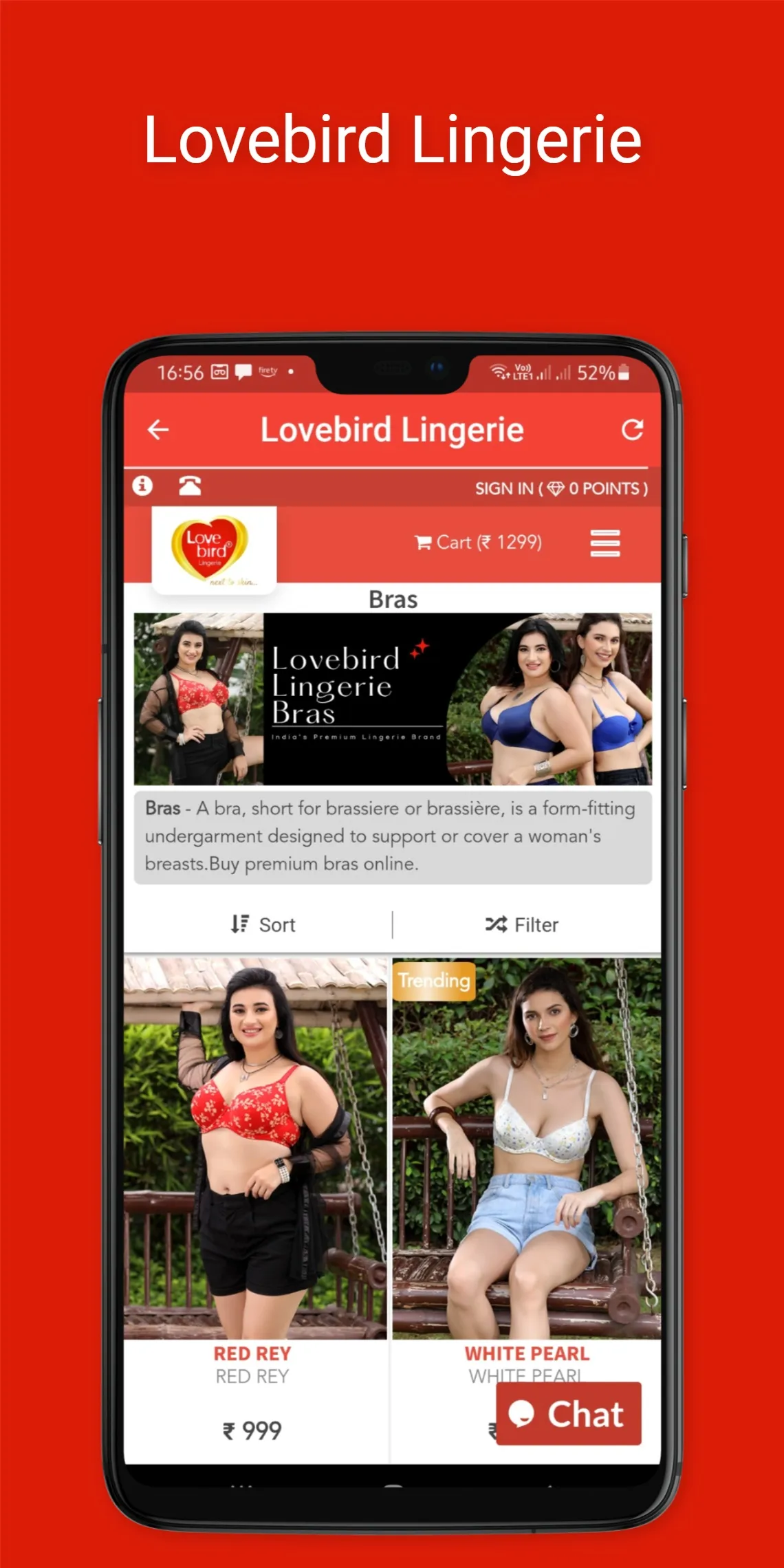 Lovebird Lingerie Buy Online | Indus Appstore | Screenshot