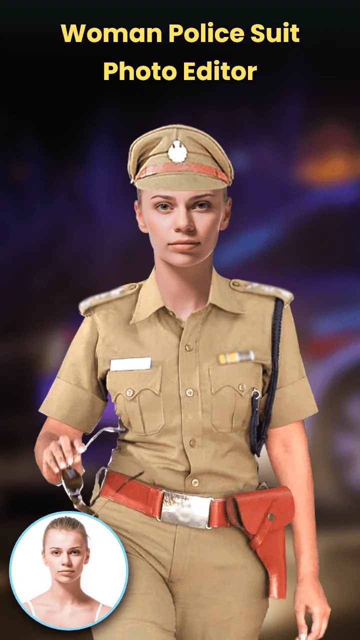 Woman Police Suit Photo Editor | Indus Appstore | Screenshot