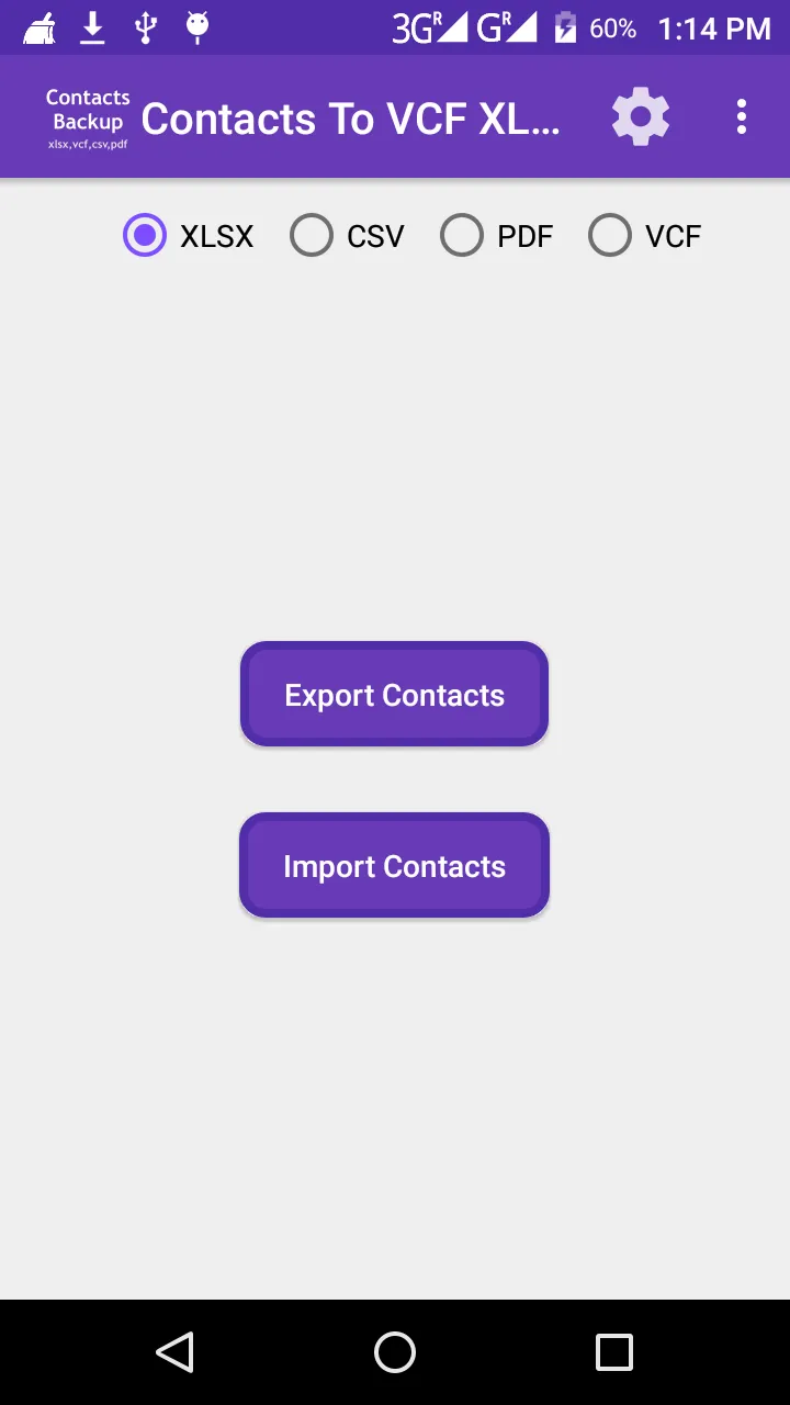 Contacts To VCF XLSX PDF CSV | Indus Appstore | Screenshot