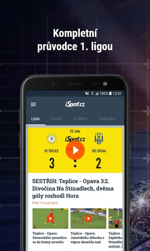 Liga živě | Indus Appstore | Screenshot