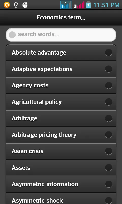 Economics Terms Dictionary | Indus Appstore | Screenshot