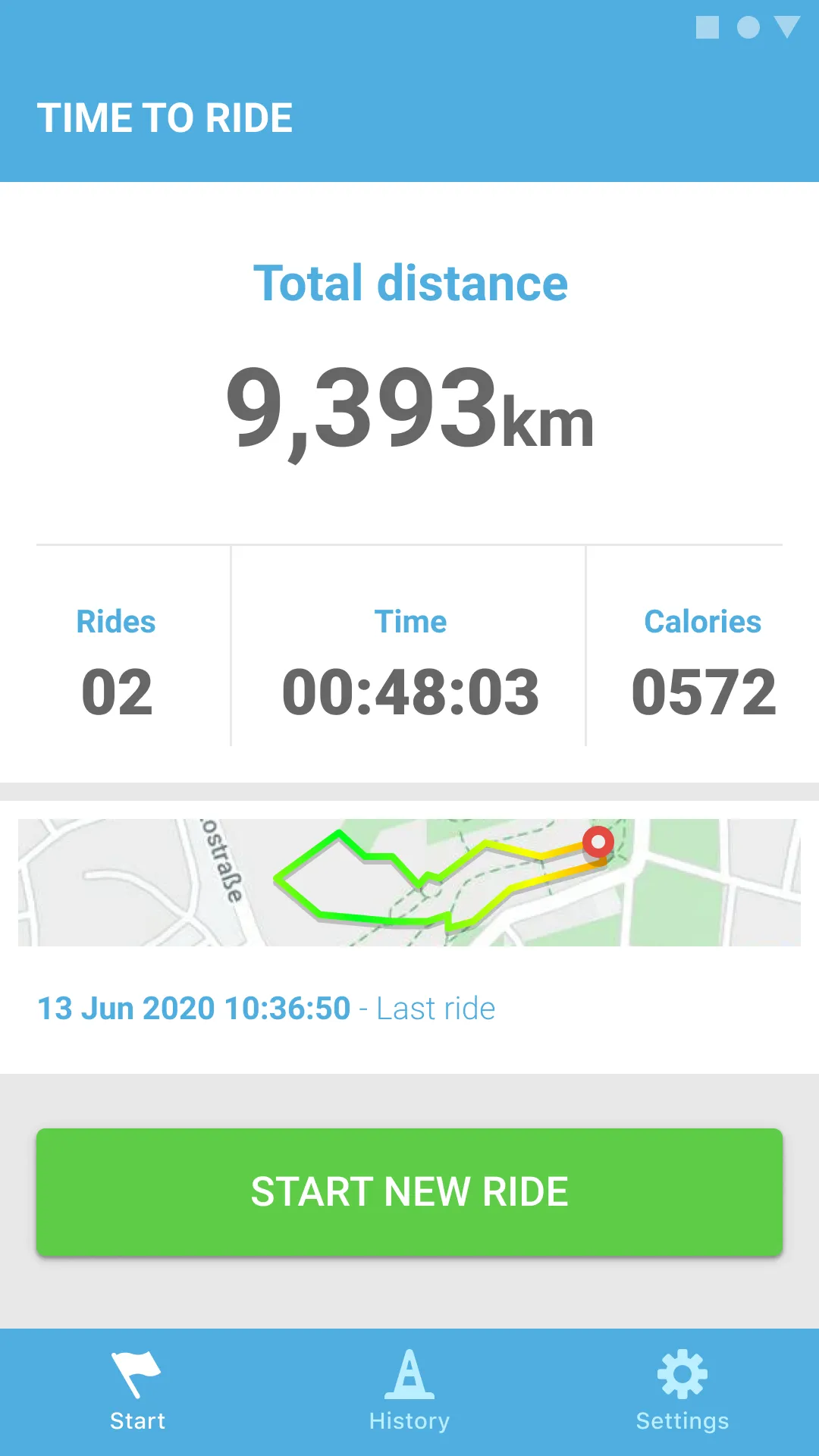 Bike Ride Tracker. Bicycle GPS | Indus Appstore | Screenshot