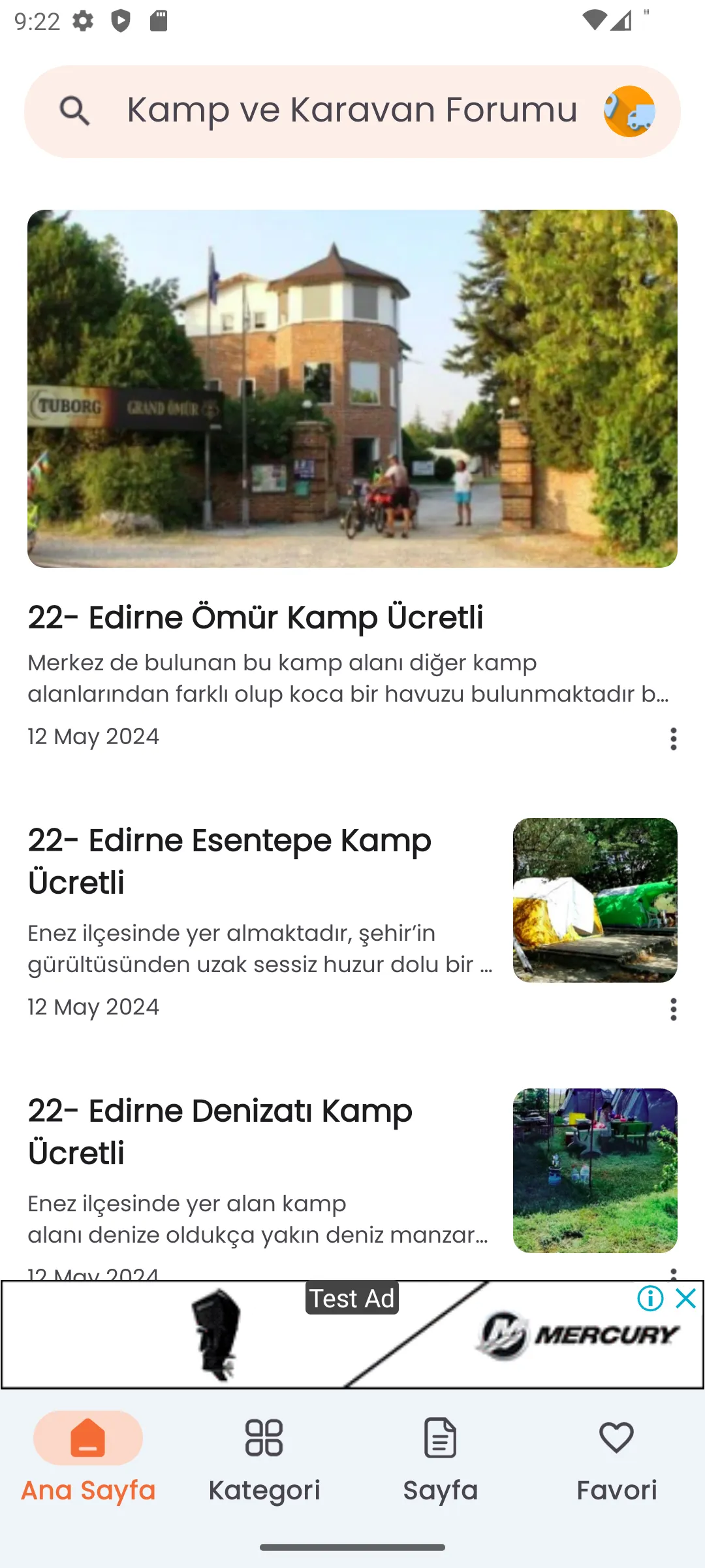 Kamp ve Karavan Dünyası | Indus Appstore | Screenshot