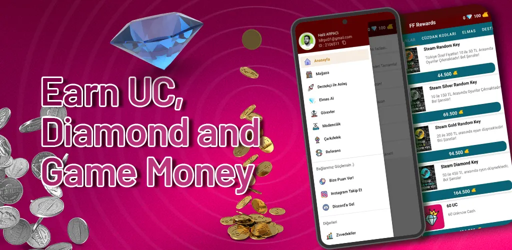 FF Rewards - Earn Diamonds | Indus Appstore | Screenshot