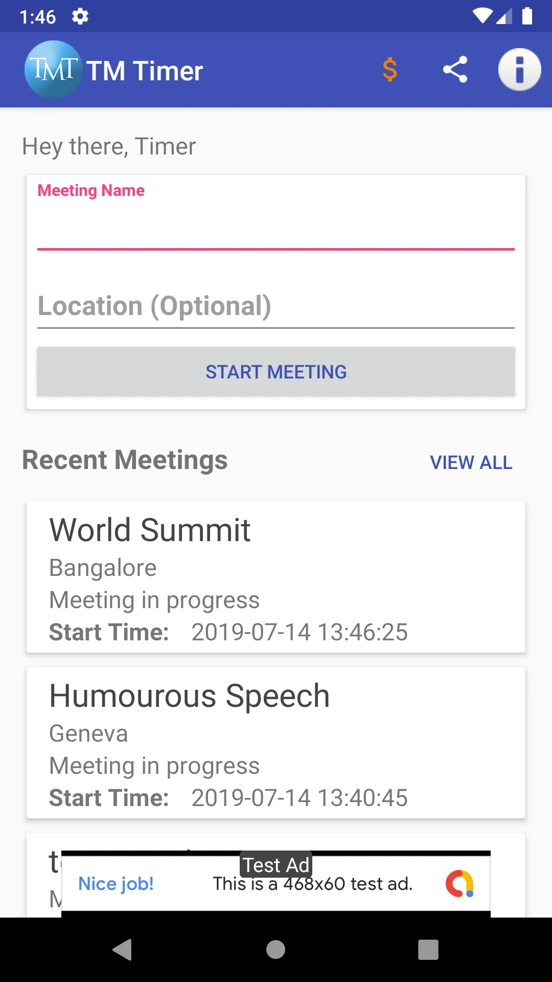 ToastMasters Timer App | Indus Appstore | Screenshot