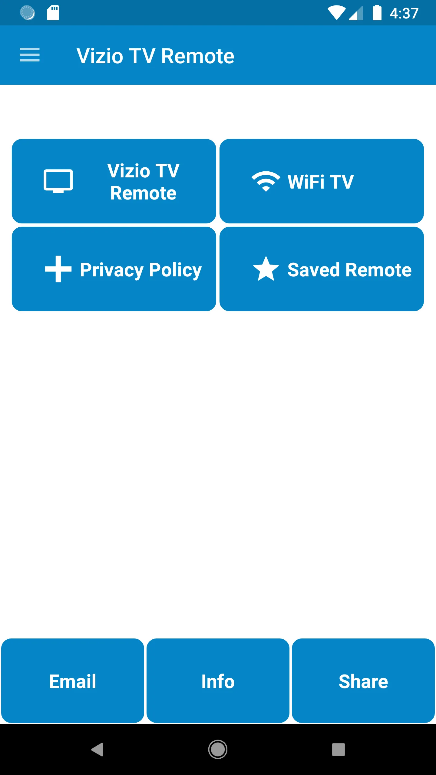 Vizio TV Remote Control | Indus Appstore | Screenshot