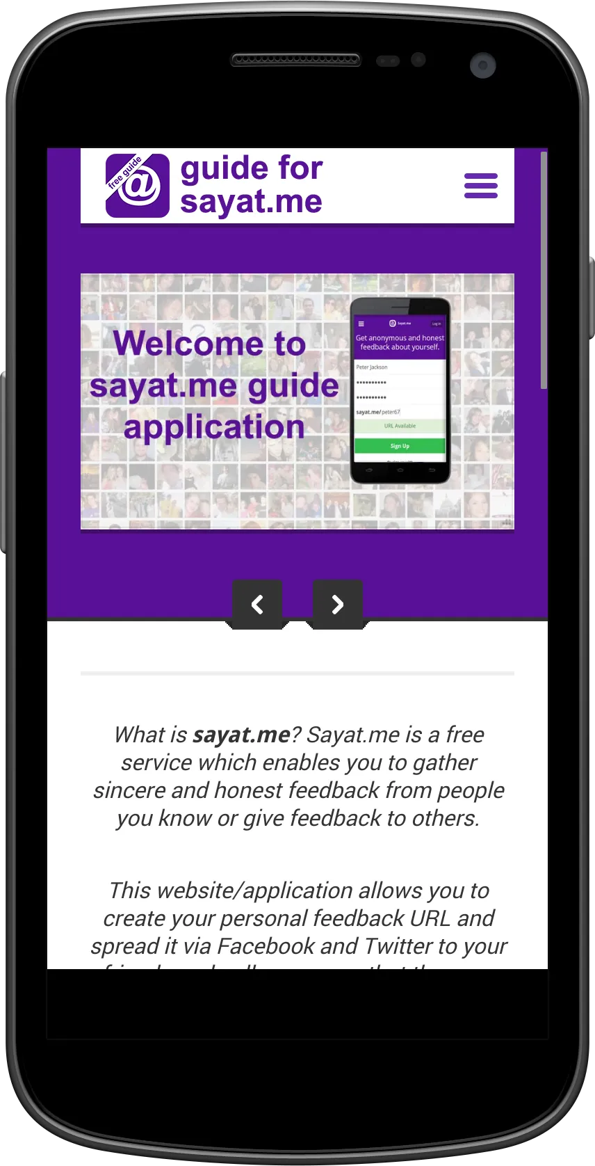 Guide for Sayat.Me | Indus Appstore | Screenshot