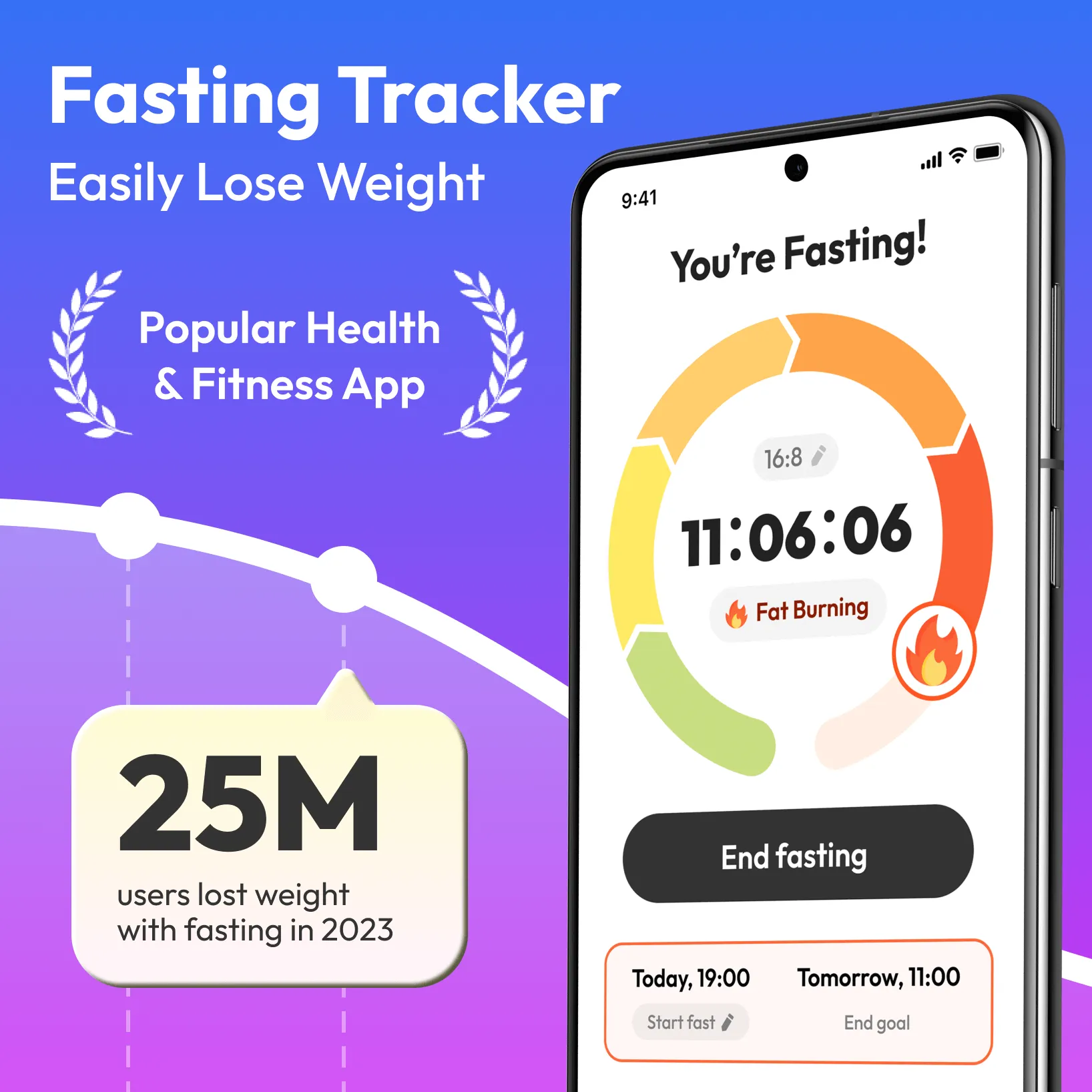 Fasting App & Calorie Counter | Indus Appstore | Screenshot