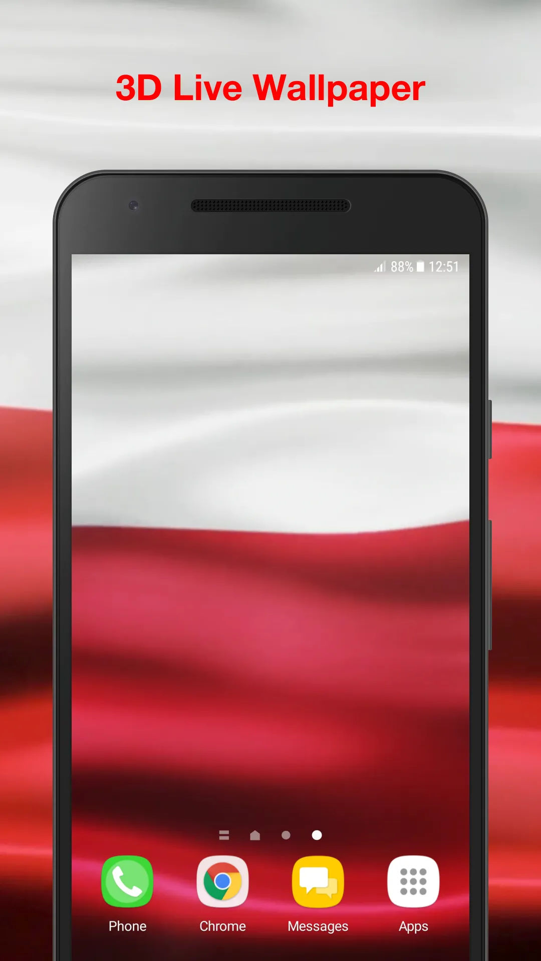 3d Poland Flag Live Wallpaper | Indus Appstore | Screenshot