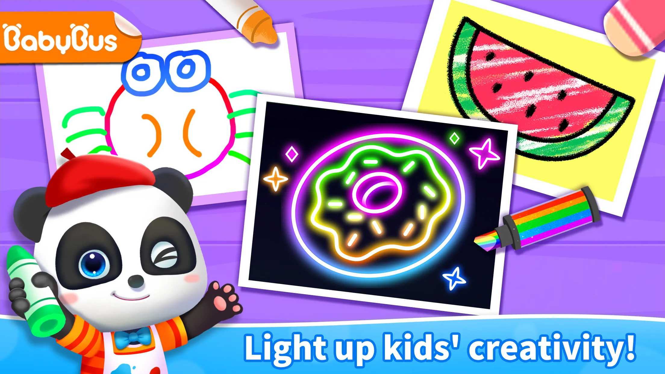 Baby Panda's Glow Doodle Game | Indus Appstore | Screenshot