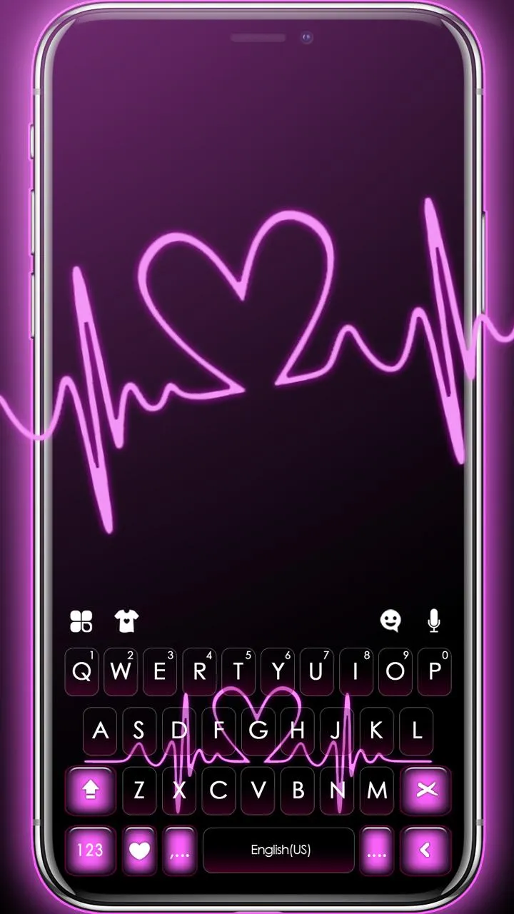 Pink RGB Heart Theme | Indus Appstore | Screenshot