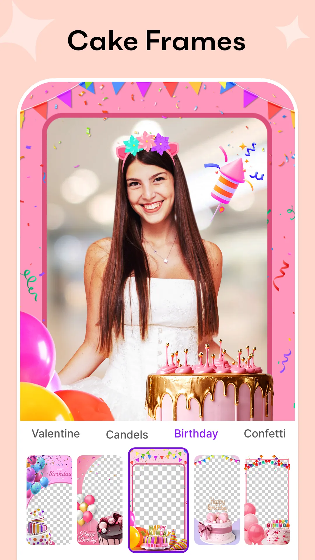 Cake Frame | Photo Editor | Indus Appstore | Screenshot