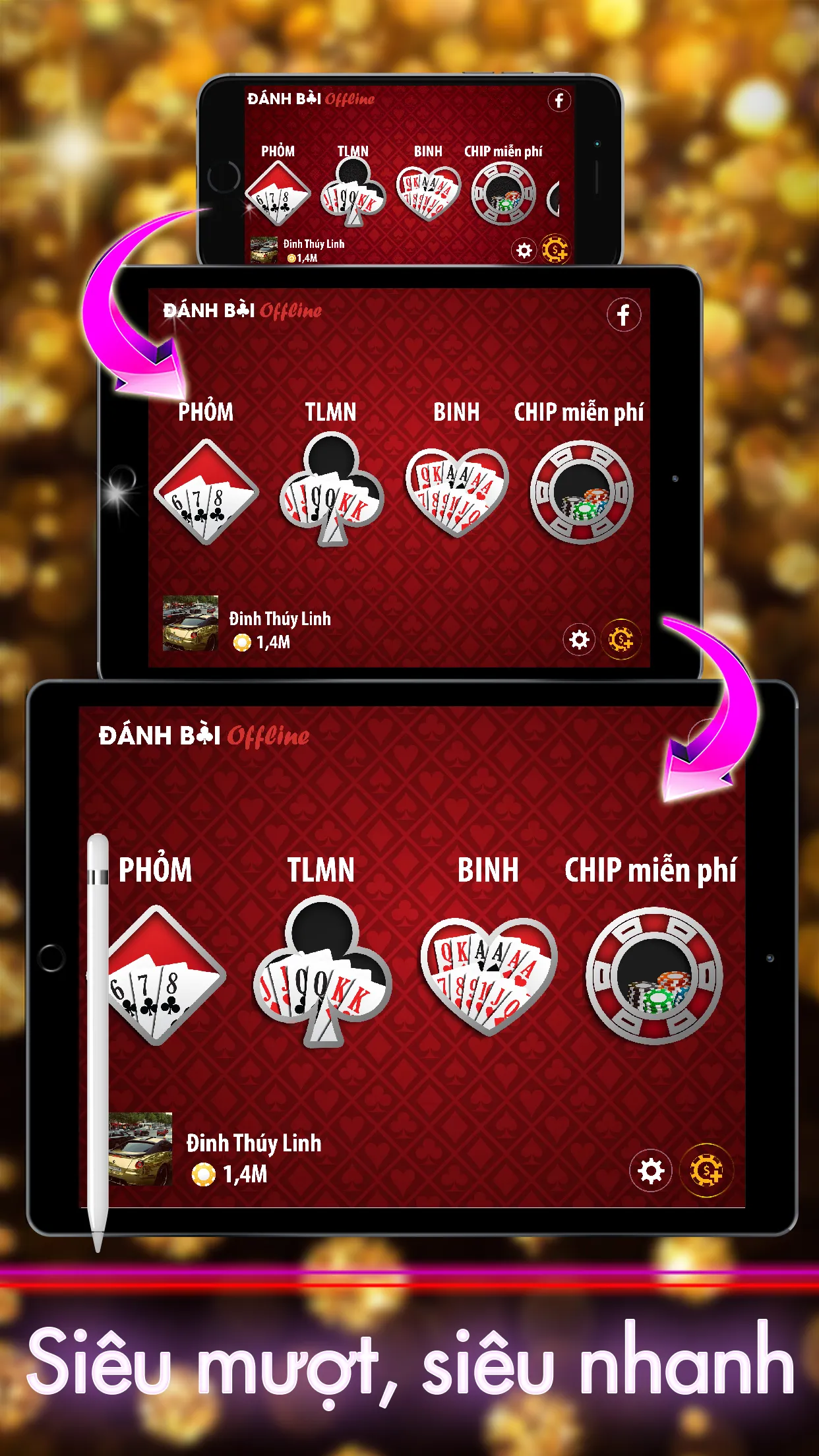 Poker Paris offline: Tien Len | Indus Appstore | Screenshot