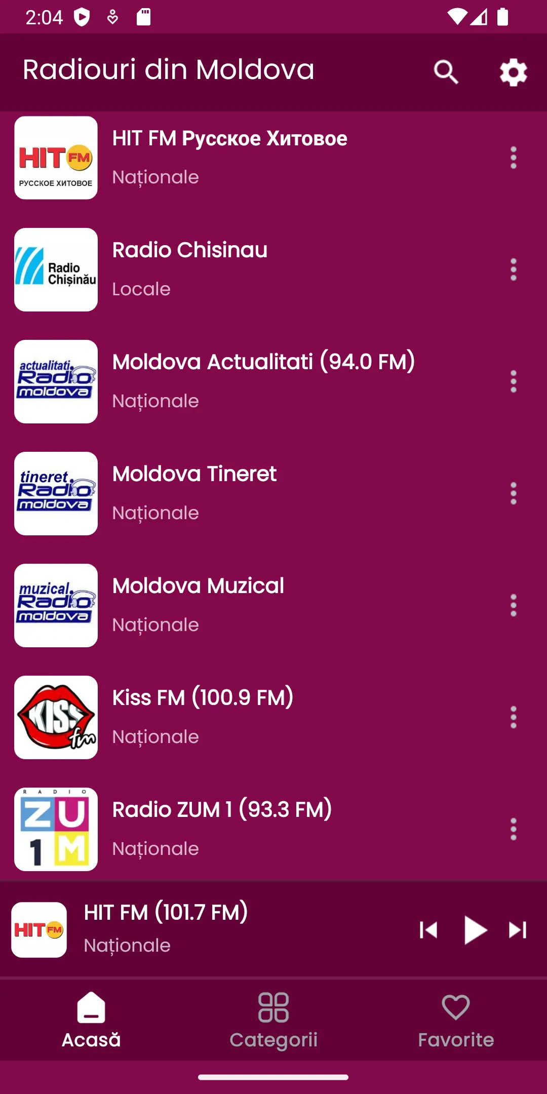 Radiouri din Moldova | Indus Appstore | Screenshot