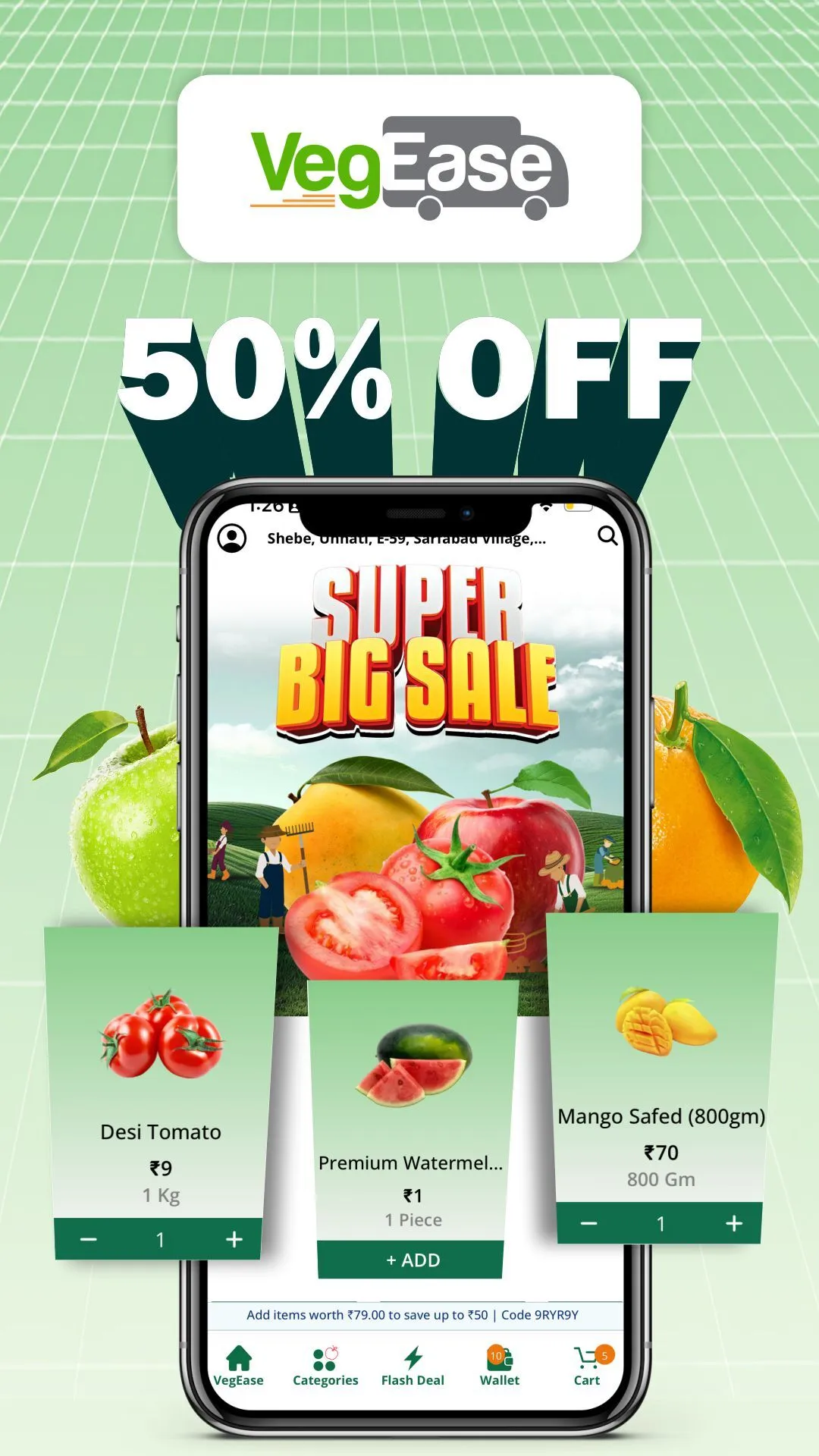 Fruits & Vegetable App-VegEase | Indus Appstore | Screenshot
