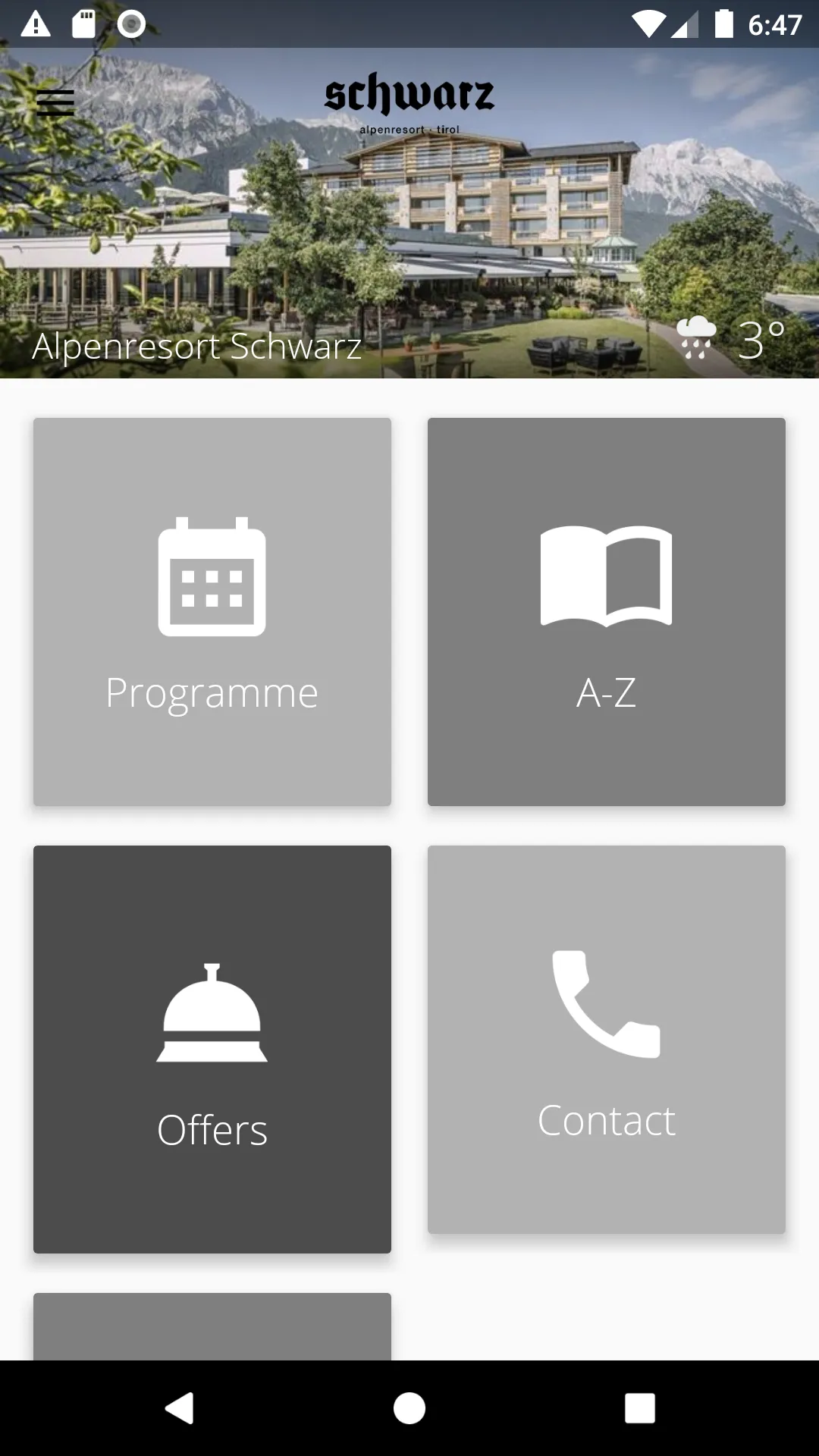 Alpenresort Schwarz | Indus Appstore | Screenshot