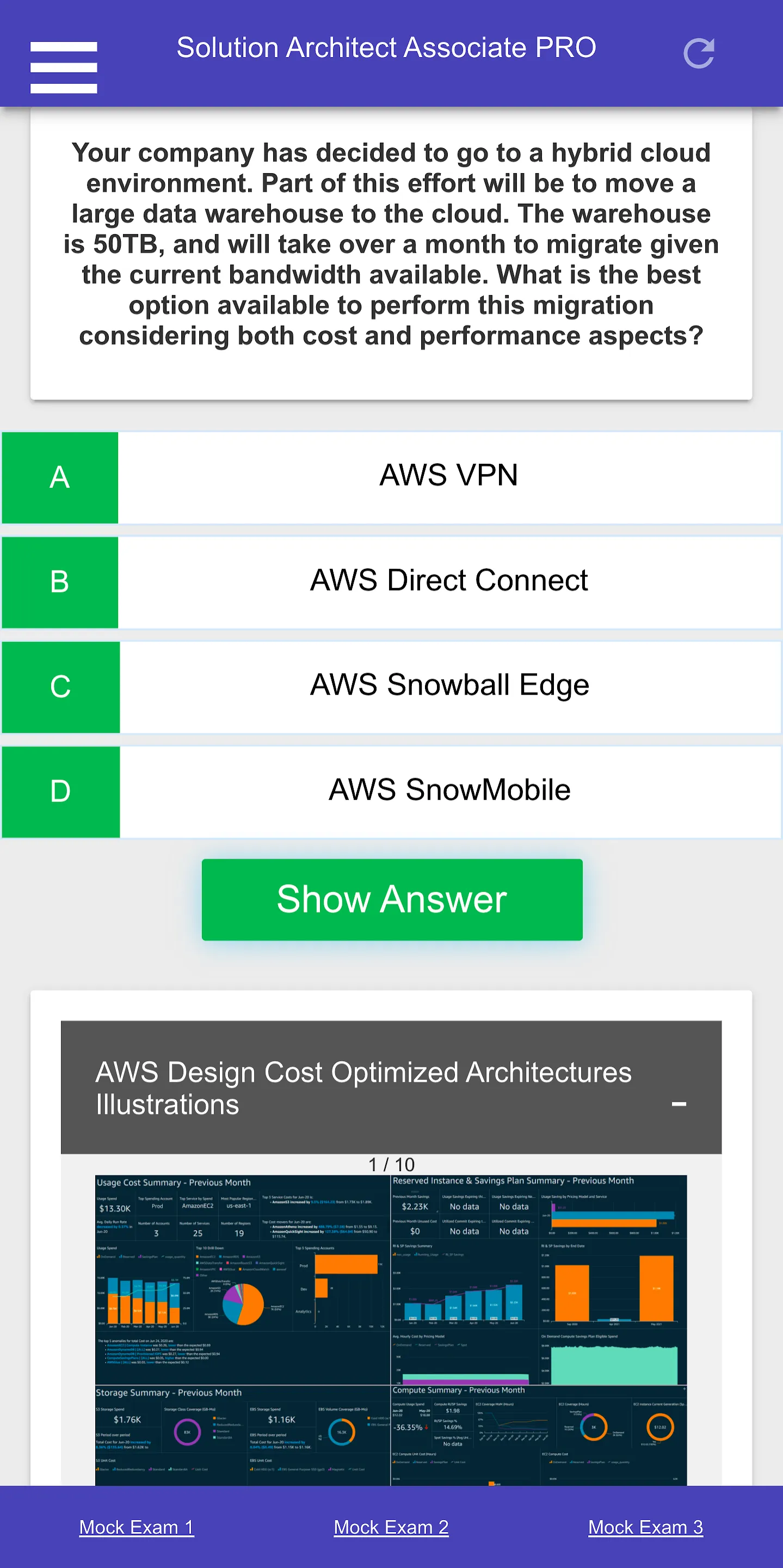 AWS Solutions Architect A. PRO | Indus Appstore | Screenshot